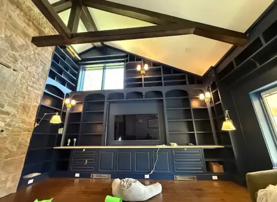Interior family room painting in Newtown, PA